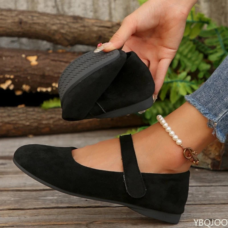 Women's Round Toe Retro Flats – Shop at OWNLUXE