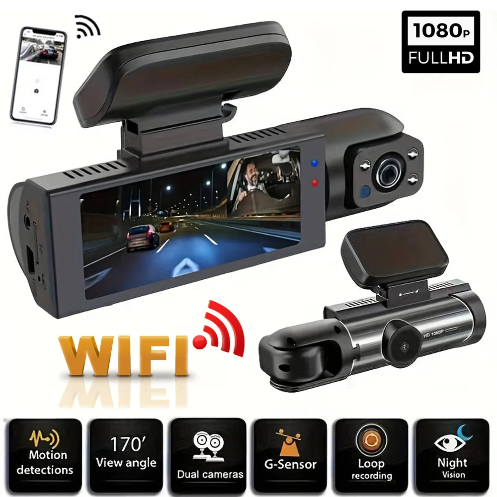 🚗 Car Dash Cam with Full HD Recording | Caméra de Voiture HD Intégrale