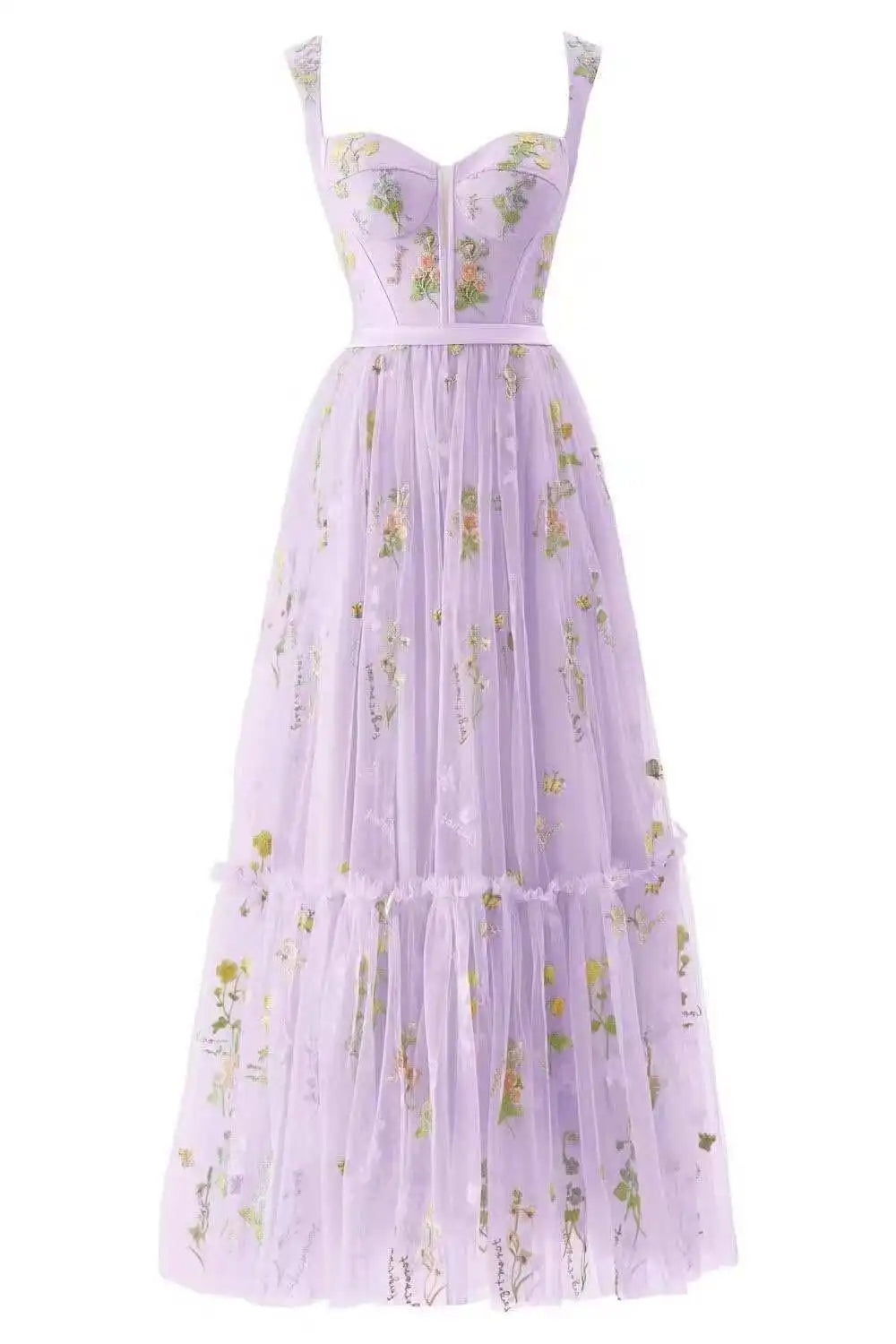 Sleeveless Mesh Ceremonial Dresses | OWNLUXE