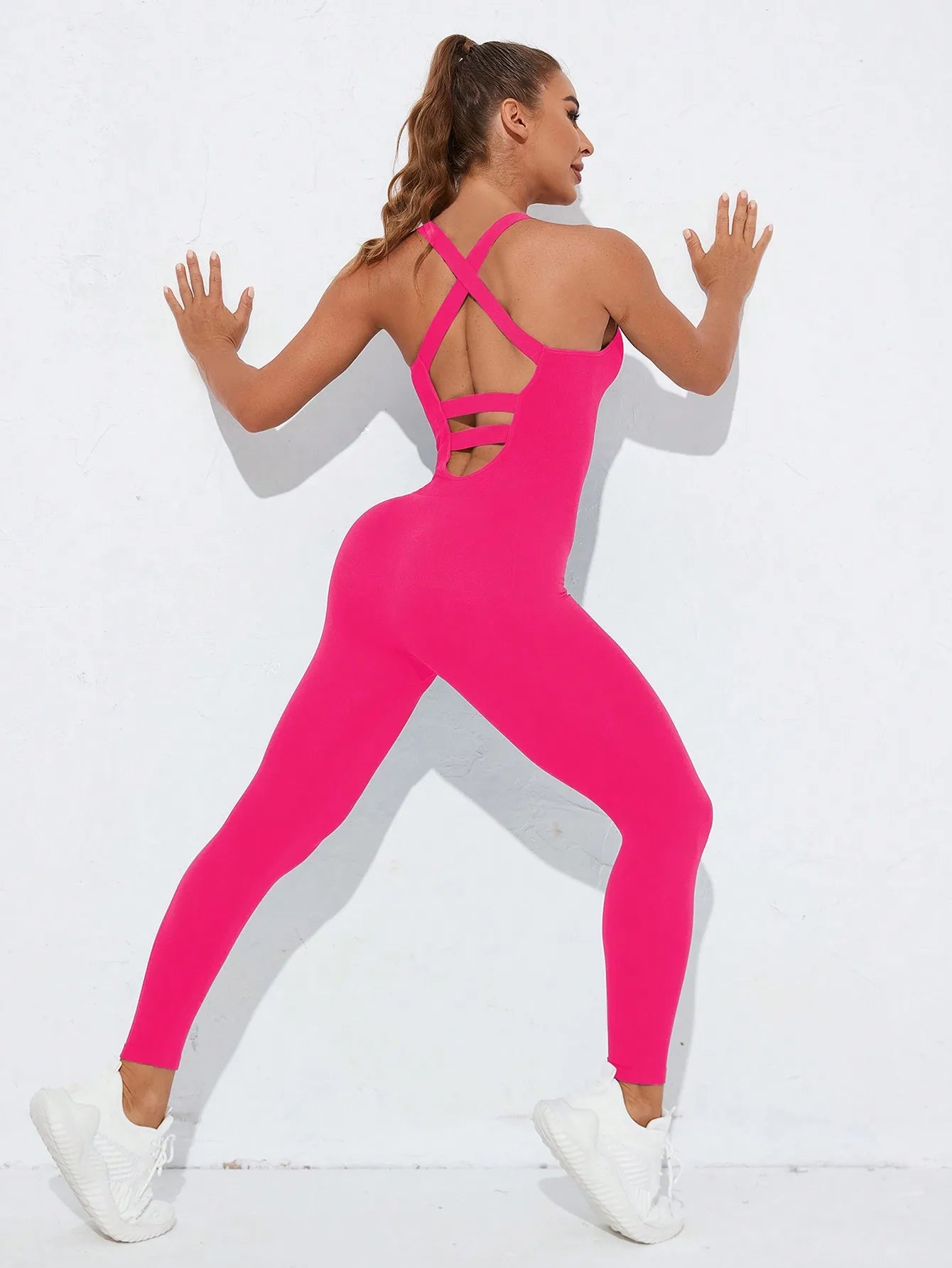 Women’s Seamless Tummy Control Bodysuit with Crisscross Back