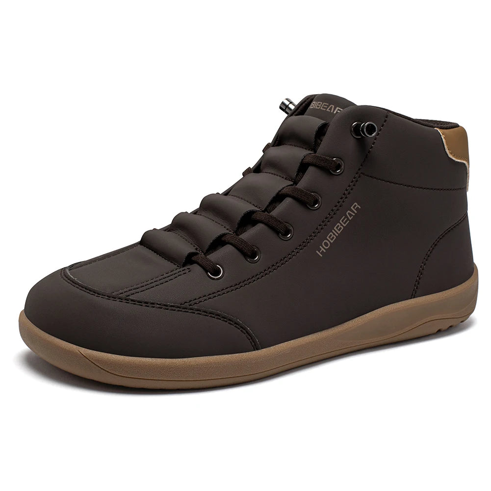 Mid-Top Barefoot Ankle Boots – Wide Toe Minimalist Sneakers