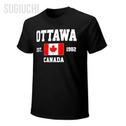 100% Cotton Canada Flag T-Shirt - Unisex Casual Tee