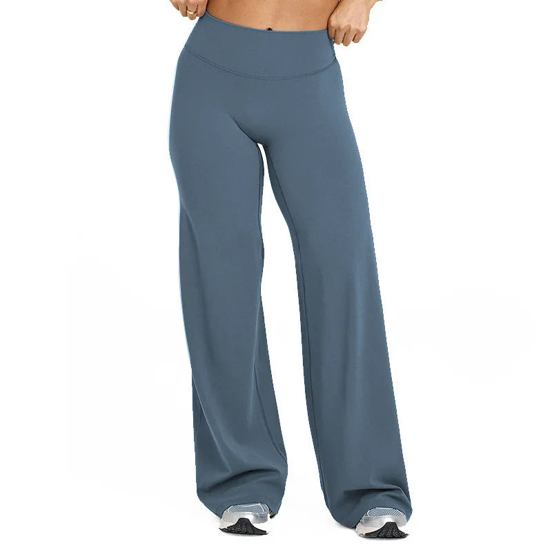 Mid-Waist Yoga Pants – Straight Leg Active