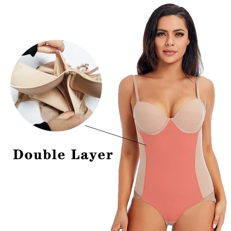 Medium Control Underwire Bodysuit Shaper with Cups