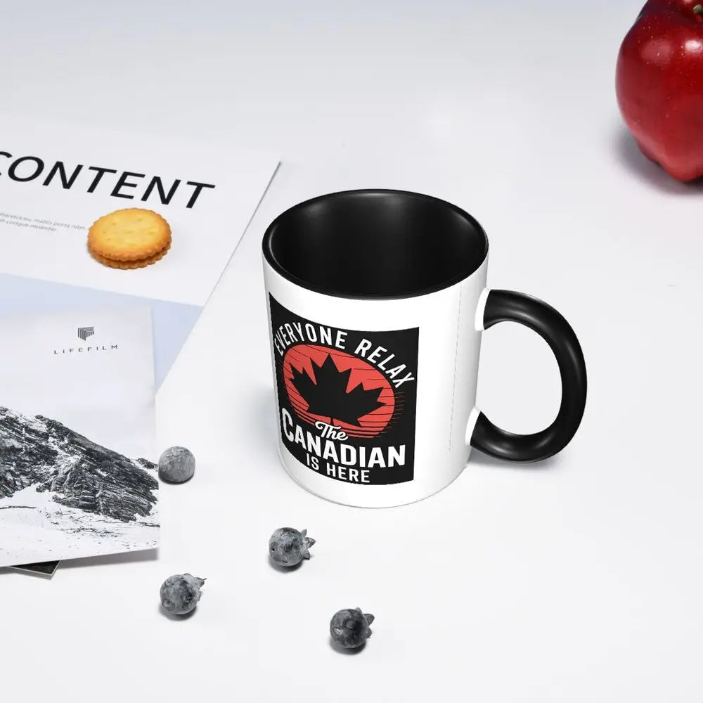 Canada Canadian Maple Leaf Roundel Mug Funny Ceramic Coffee Cups Tea Mugs Milk Cup Drinkware Gift for Friends