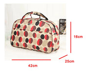 Women's PU Leather Travel Duffle Bag – Geometric Design Weekender