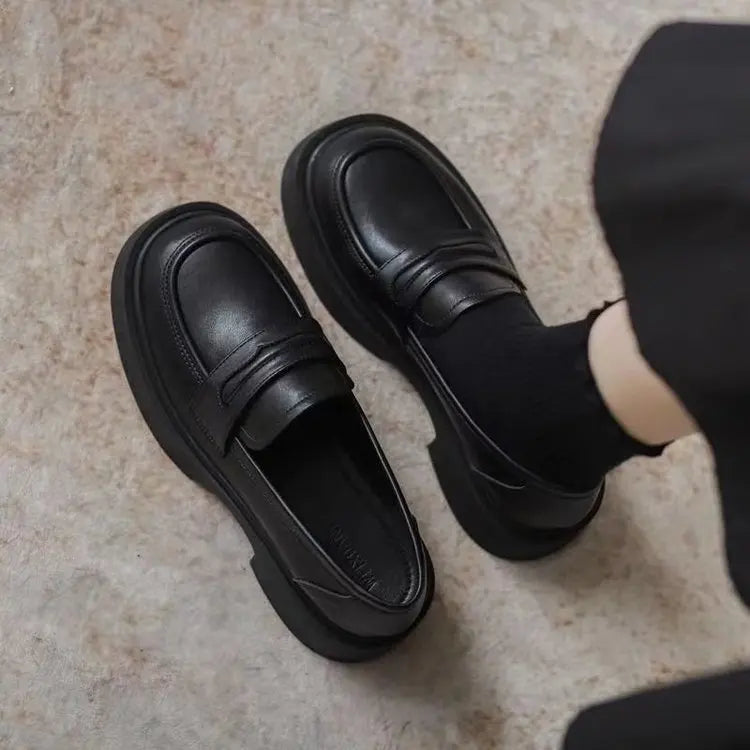 Women's Round Toe Platform Loafers – Shop at OWNLUXE