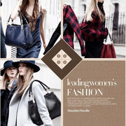 Snake Pattern Bucket Bag - Structured PU Leather Shoulder Bag