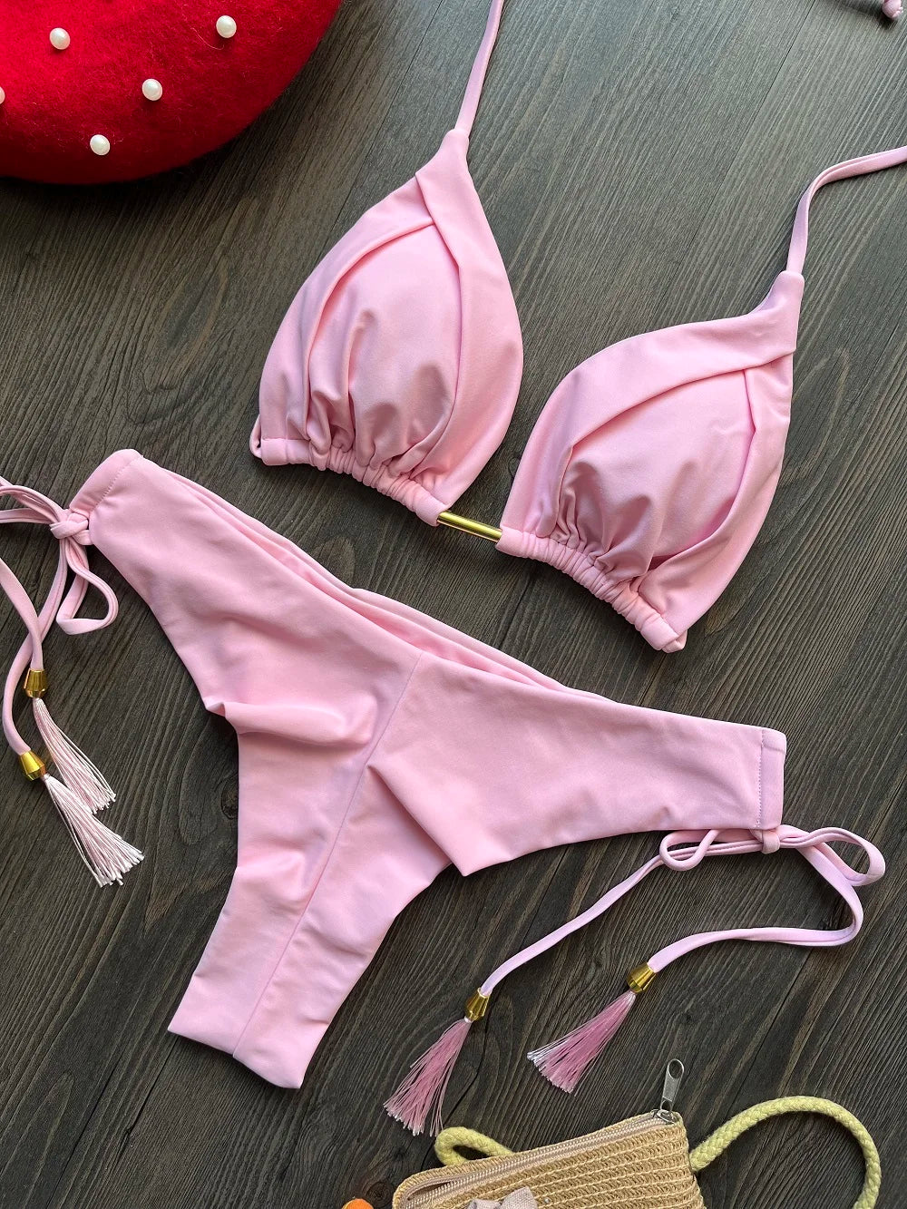 Halter Push-Up Bikini Set | OWNLUXE