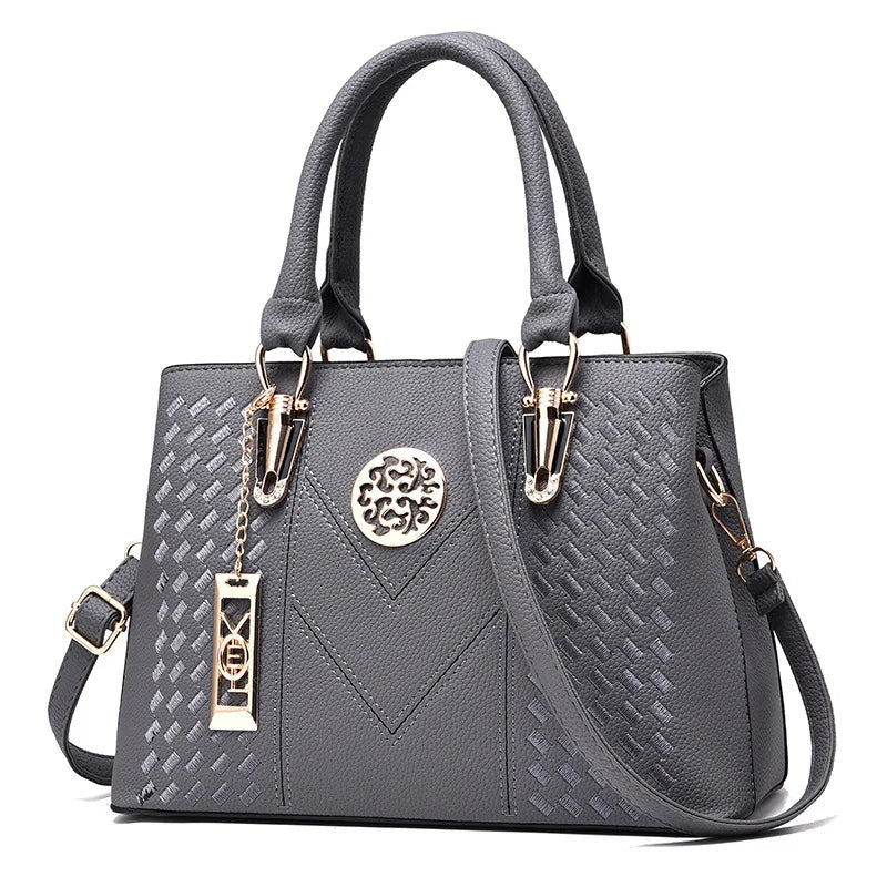 Sequined Saffiano Zip Purse – TPU Evening Handbag with Zip Closure