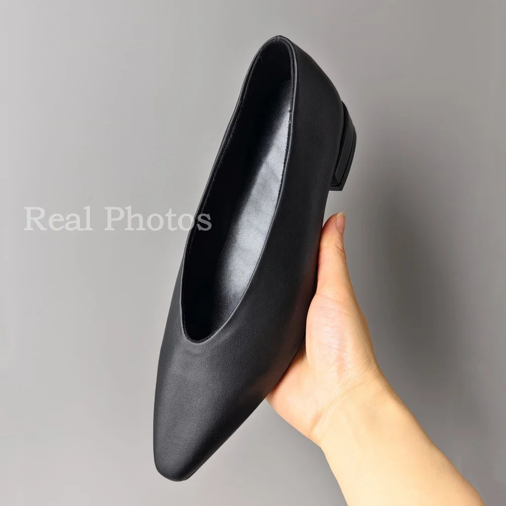 Women's Pointed Toe Leather Pumps – Shop at OWNLUXE