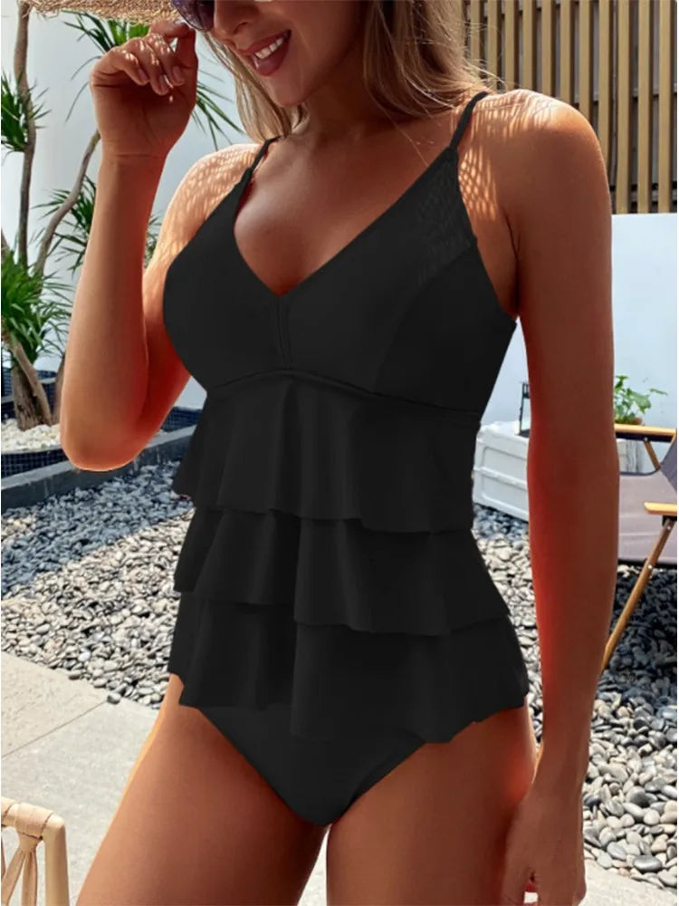 High-Waist Tankini Set | OWNLUXE