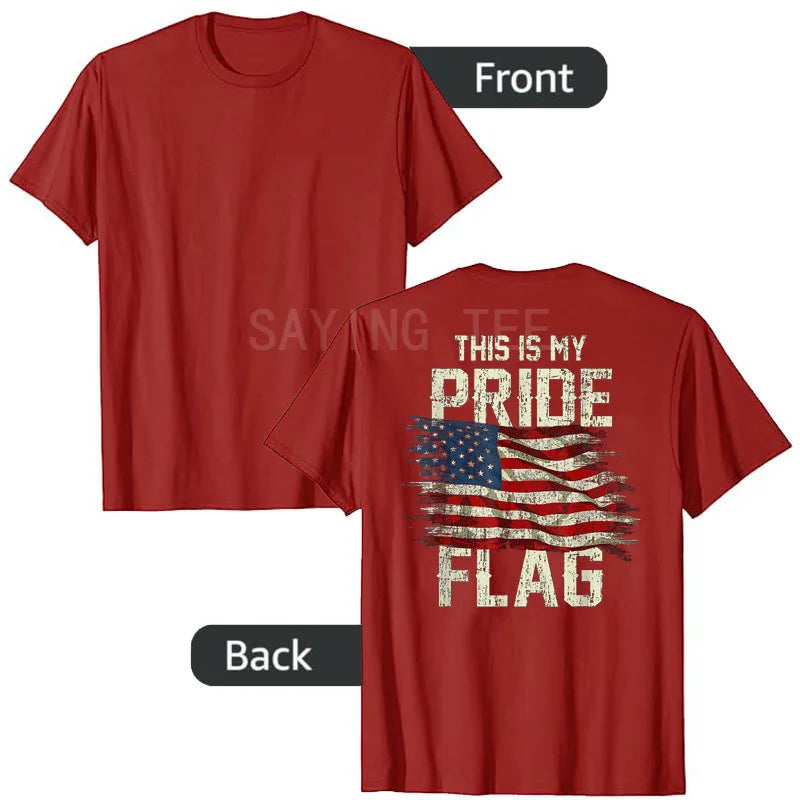 "This Is My Pride Flag" USA Patriotic T-Shirt — 4th of July Tee | OWNLUXE