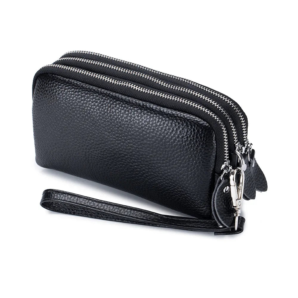 Spacious Genuine Leather Long Wallet | OWNLUXE