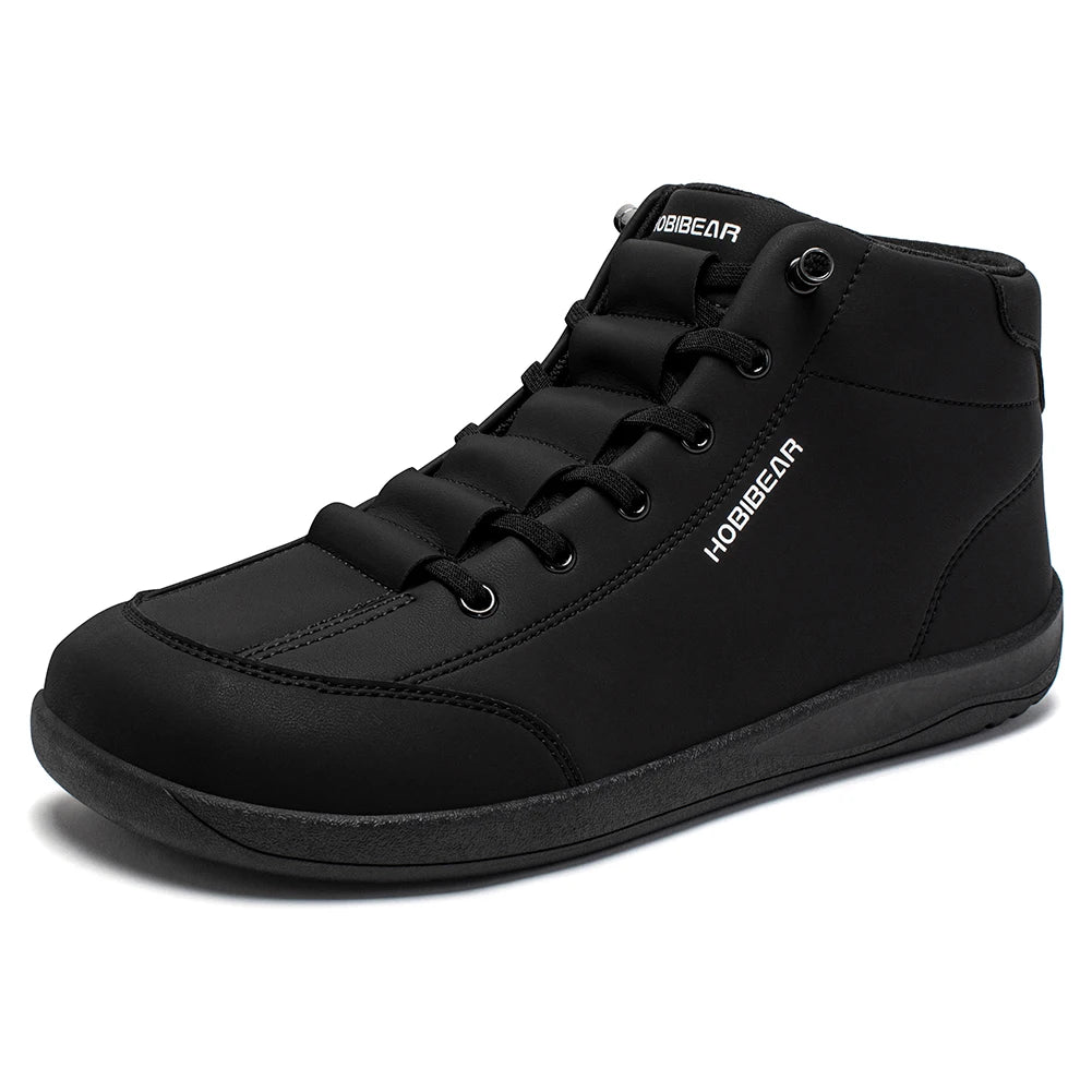 Mid-Top Barefoot Ankle Boots – Wide Toe Minimalist Sneakers