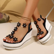 Women's Platform Wedge Heels (White) – Shop at OWNLUXE