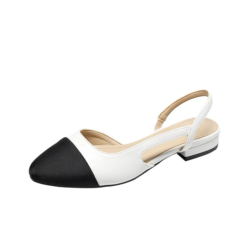Women's Slingback Leather Heels | OWNLUXE