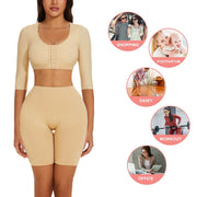 Arm Shaper Compression Top with Posture Corrector & Front Closure | OWNLUXE