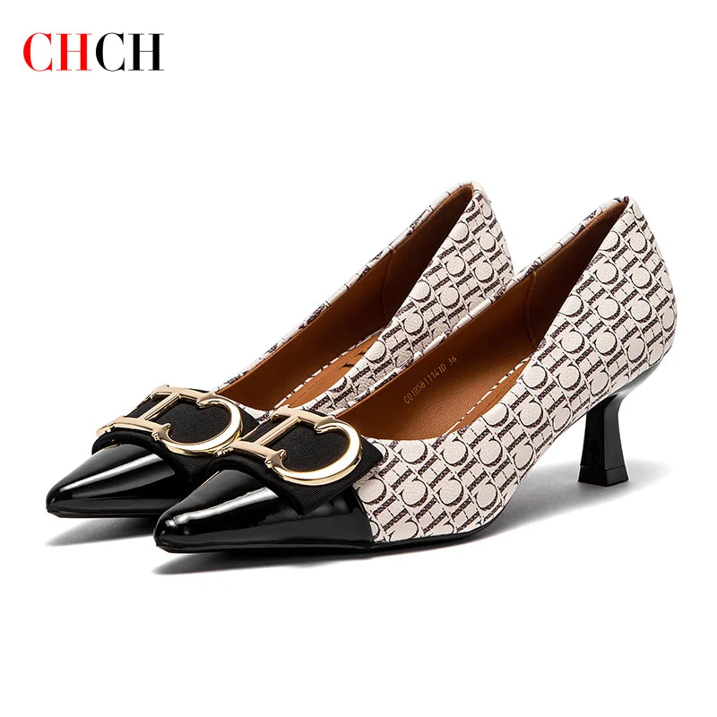 Pointed Toe Slingback Pumps with Mid Heel Platform
