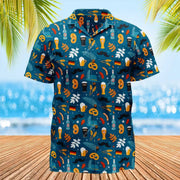 Jumeast Maple Leaf Men Hawaiian Aloha Shirt Beer 3D | OWNLUXE