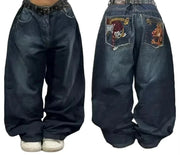2026 American Trend Straight Jeans - Hip Hop Wide Leg Unisex