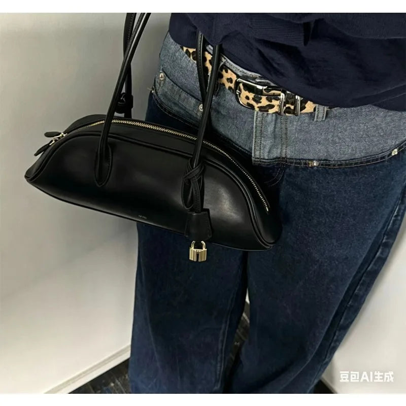 PU Leather Boston Bag | OWNLUXE