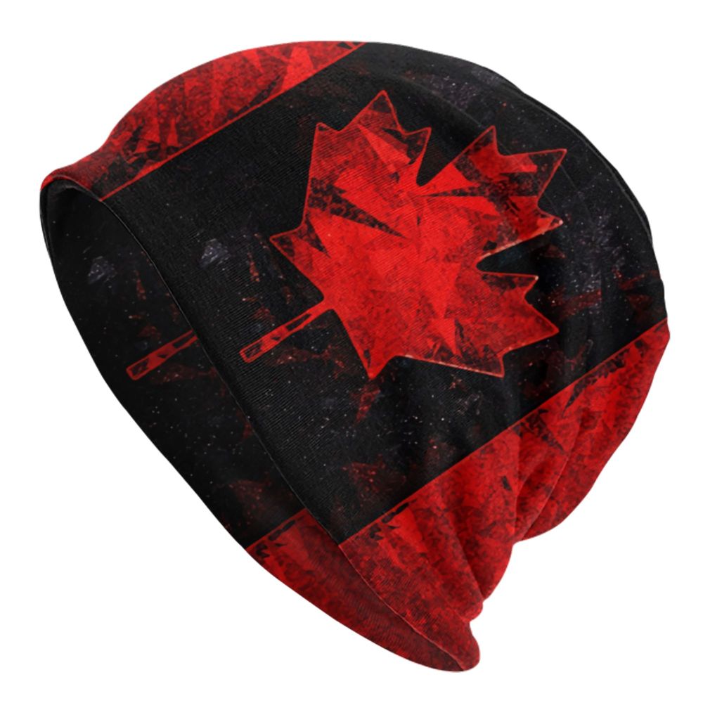 Canadian Flag Beanie – Unisex Winter Knitted Hat Canadian Patriotic | OWNLUXE