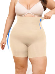 High-Waisted Tummy Control Shapewear Shorts - Body Shaper