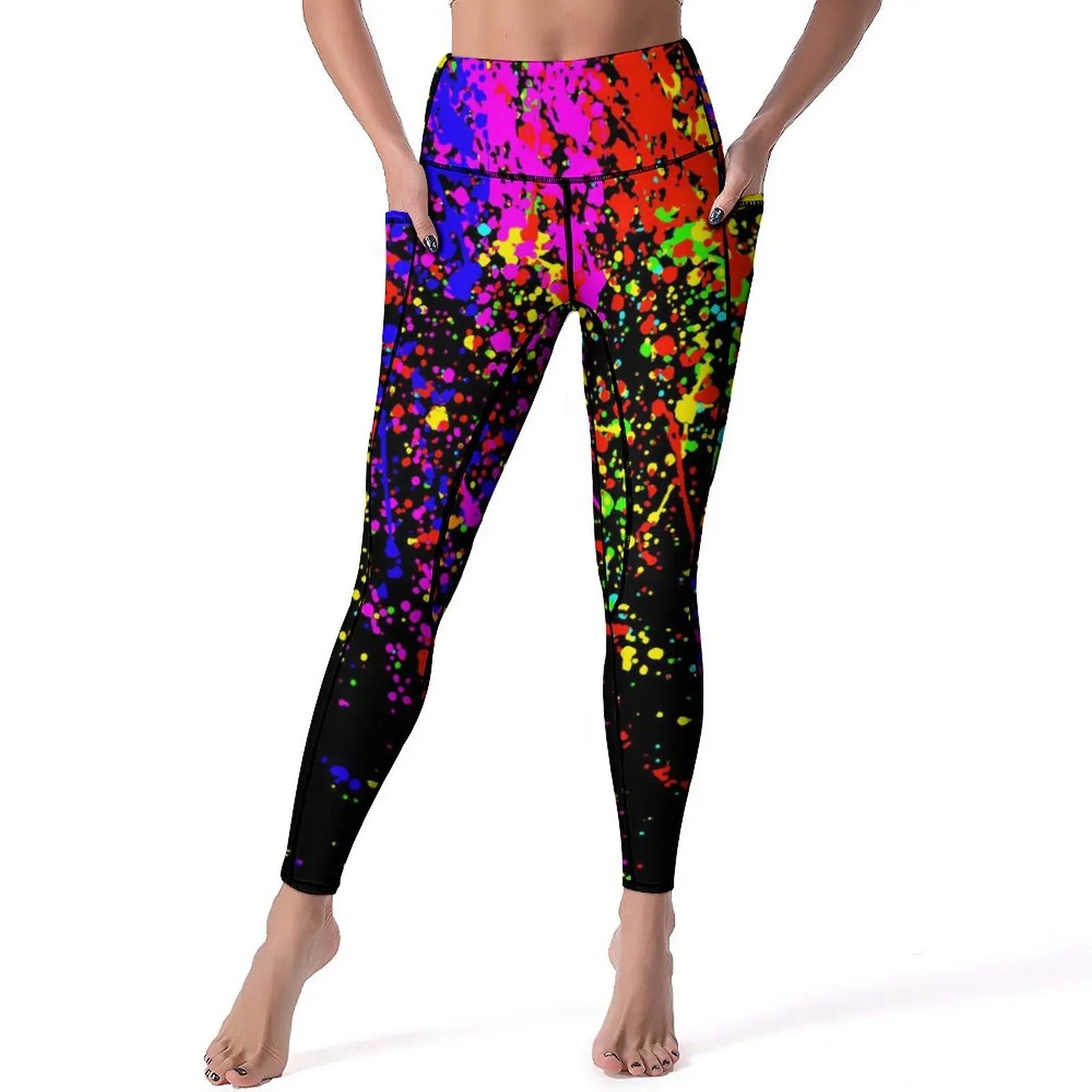 Women's High-Waist Printed Leggings – Stretchy, Comfortable & Casual