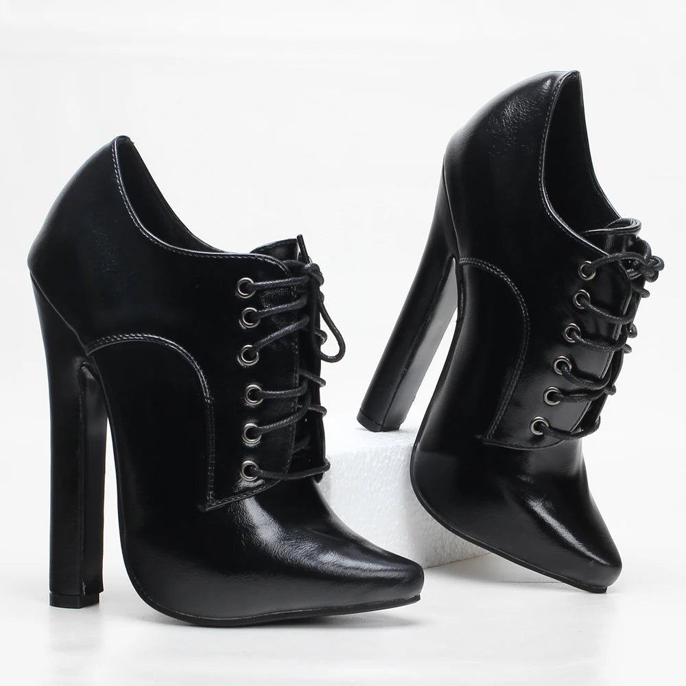 Unisex High Heel Lace Vintage Pumps – Shop at OWNLUXE