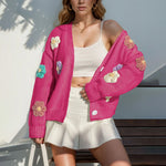 Load image into Gallery viewer, 🌸 Women’s Fall &amp; Winter Knit Cardigan – Cozy, Floral, Fashionable ❄️
