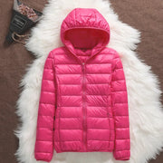 Women's Hooded Packable Ultralight Puffer Jacket | OWNLUXE