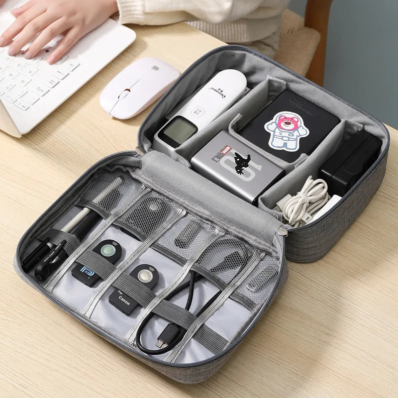 Travel Cosmetic Makeup Bag – Compact Polyester Toiletry Case