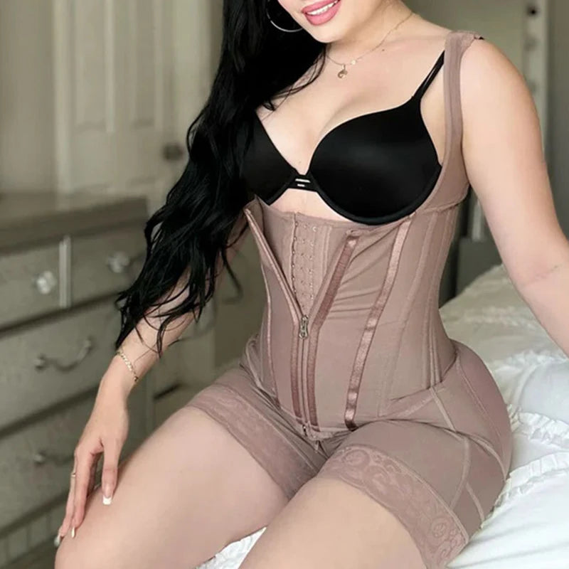 Backless Bodysuit Shaper with Soft Cup Bra & Tummy Control | OWNLUXE
