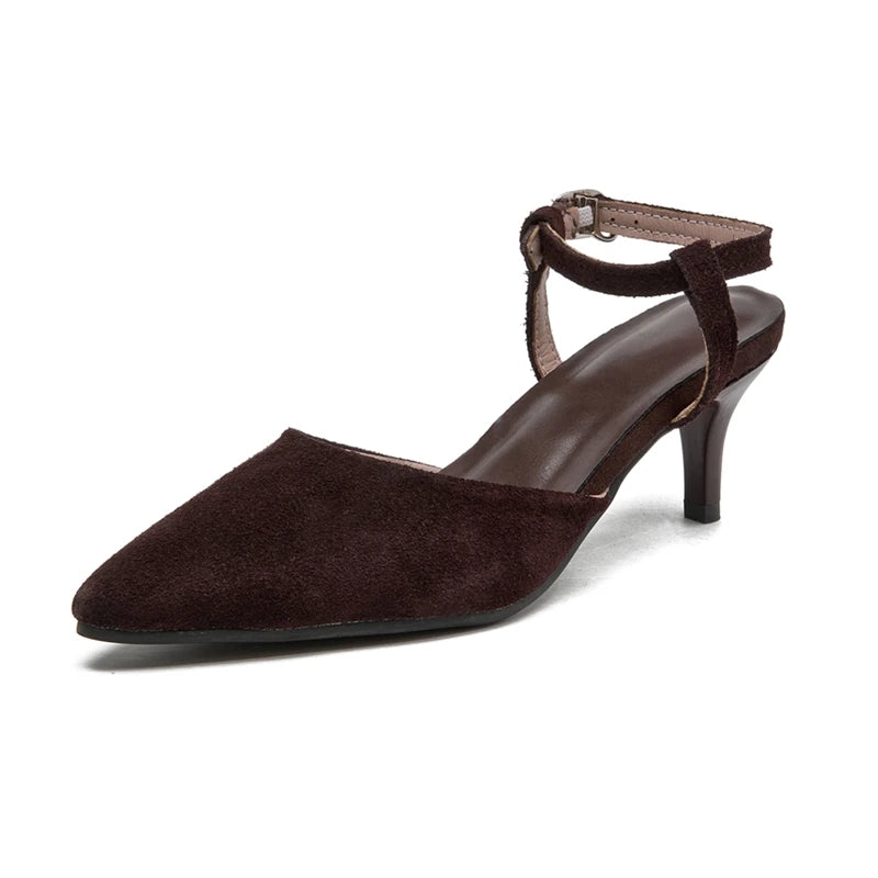 Women's Pointed Toe Leather Sandals – Shop at OWNLUXE