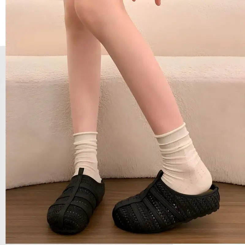 Women's Platform Breathable Retro Slippers – Shop at OWNLUXE