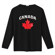 Canadian Red Maple Leaf T-Shirt – Vintage Washed Toronto Patriotic Tee | OWNLUXE