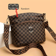 Elegant Women's Crossbody Bag with "M" Badge, Multi-Pocket, Adjustable Shoulder Strap, Women Shoulder Bag, Perfect as a Gift