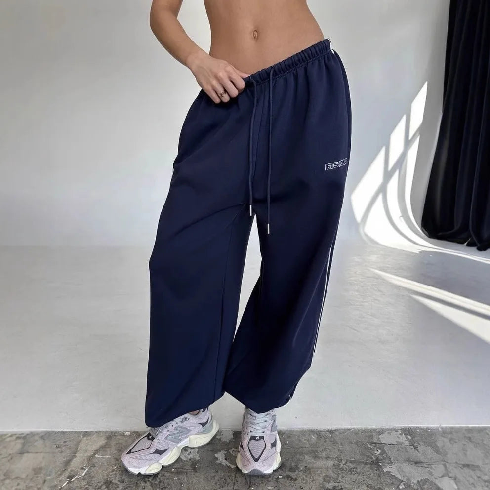 Vintage Wide-Leg Striped Pants | OWNLUXE