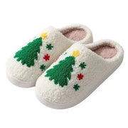 Winter Plush Family House Slippers – Warm Non‑Slip Slides