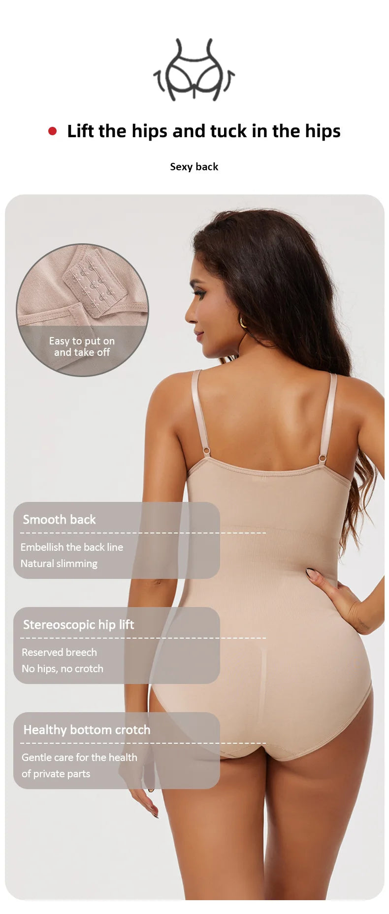 Seamless Full Body Shaper – Butt Lifter Bodysuit