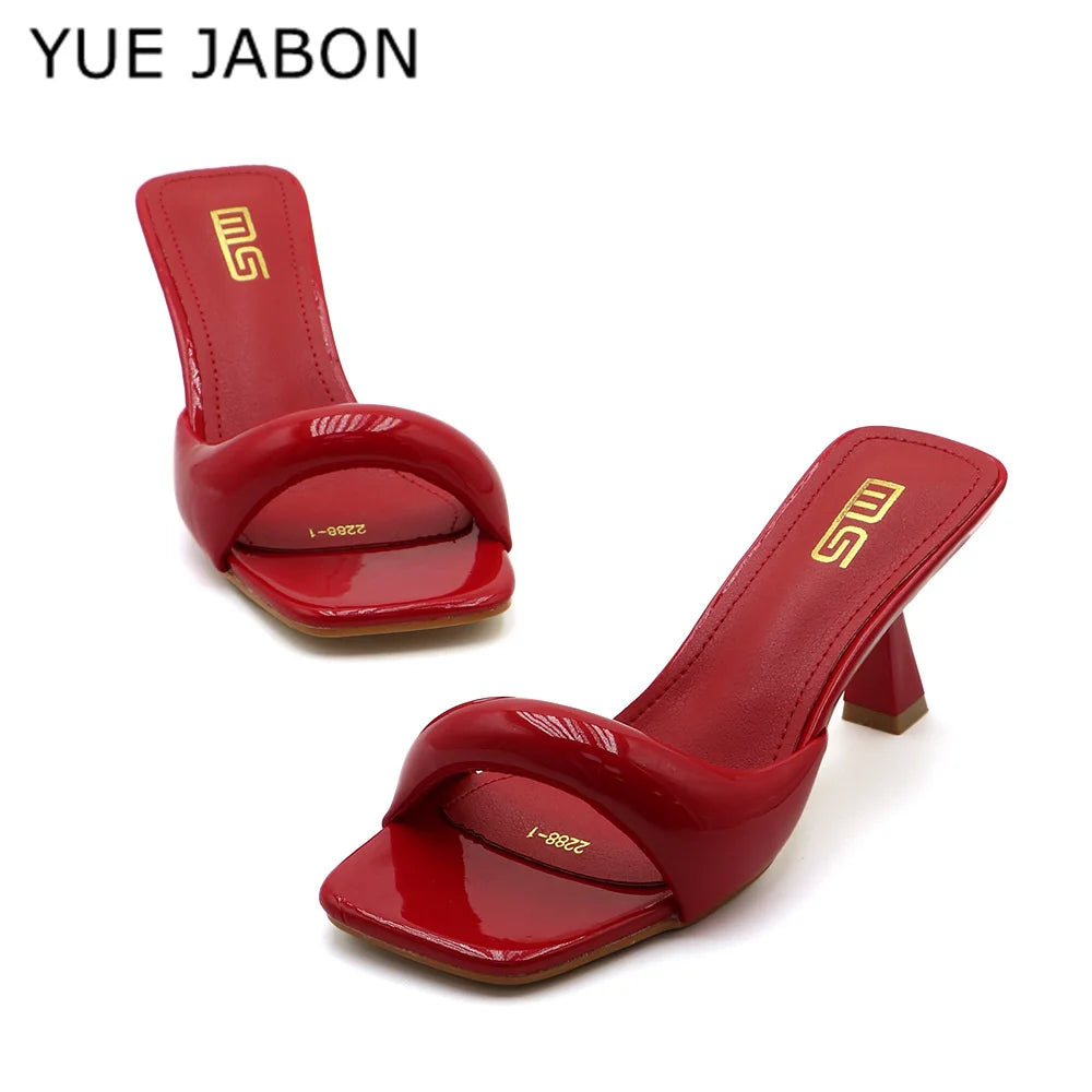 Women's Open Toe Square Toe High Heel Pumps – Shop at OWNLUXE