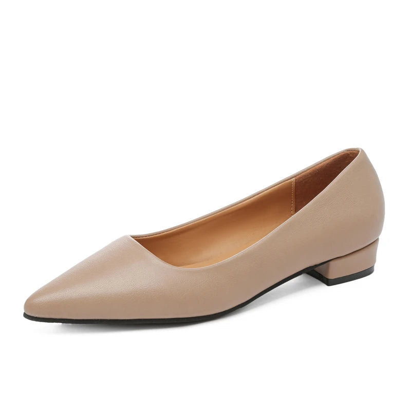Women's Pointed Toe Leather Heels – Shop at OWNLUXE