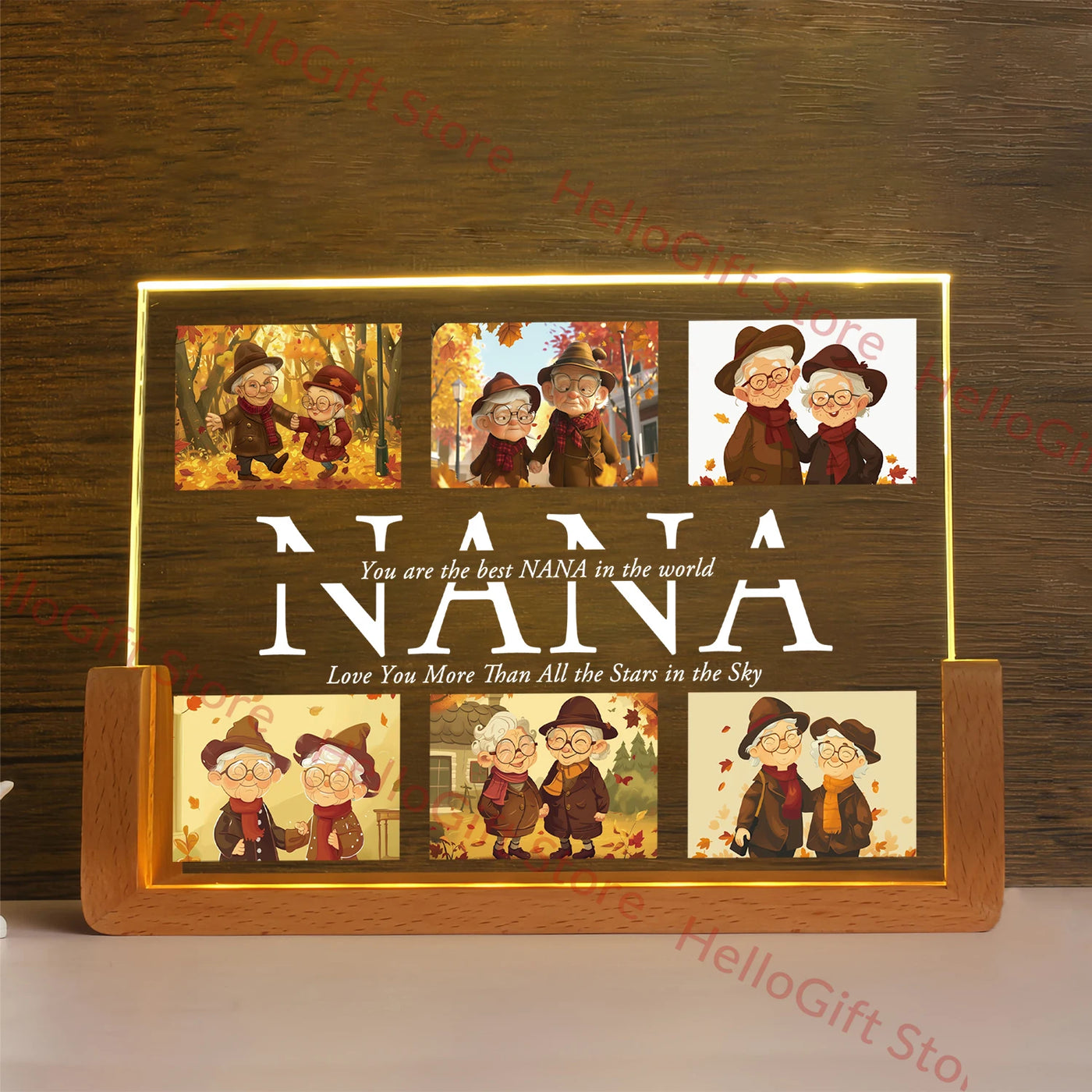 Personalized 3D Acrylic LED Night Light — Custom Name Gift for Family | OWNLUXE