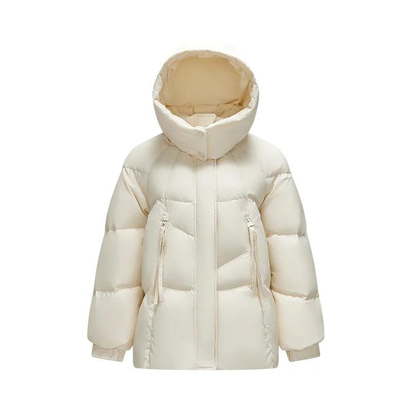 Women's Hooded Puffer Jacket (Black Style 4) | OWNLUXE