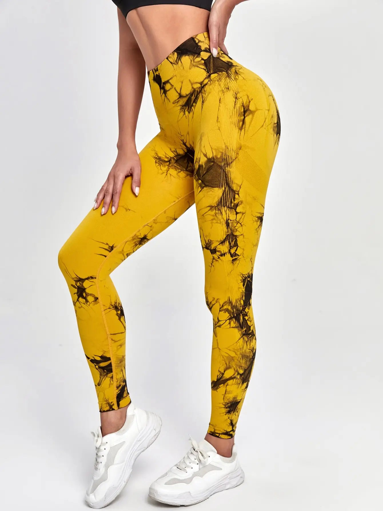 Seamless High Waist Yoga Leggings for Women – Push-Up & Ankle-Length
