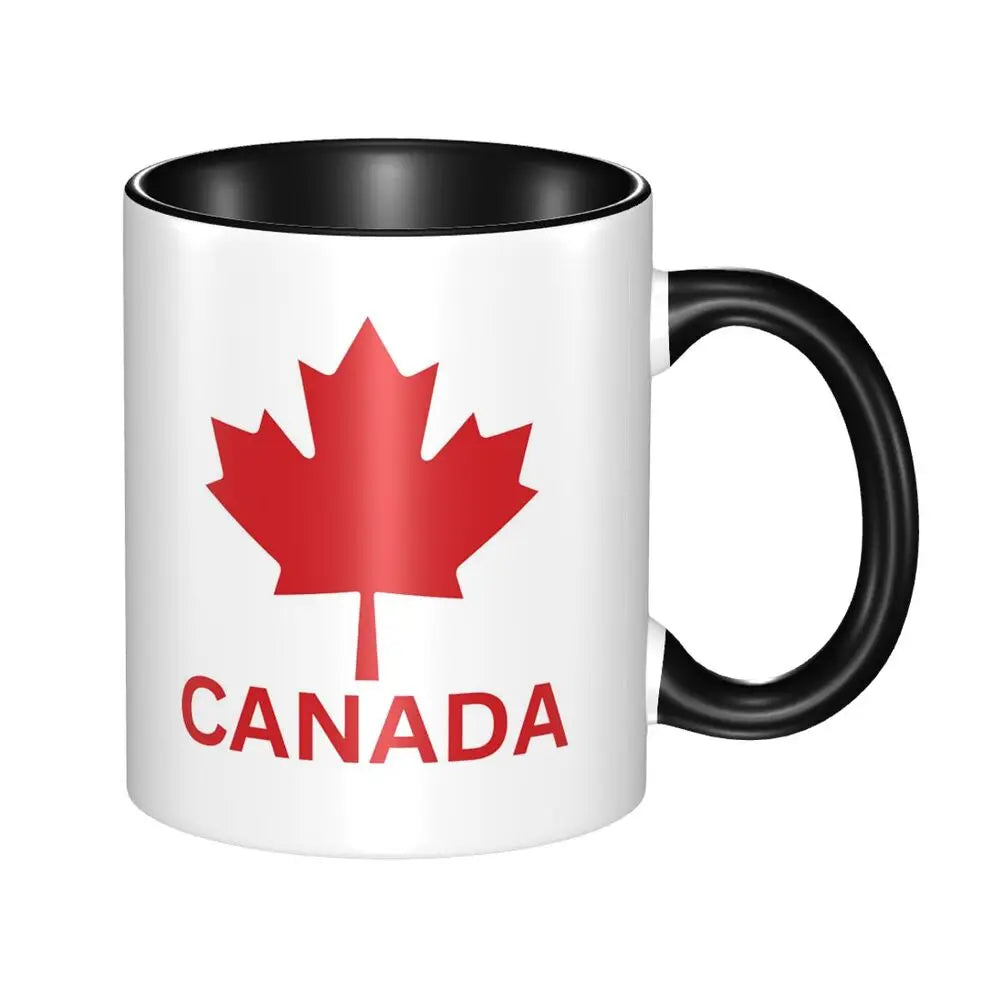 Canada Canadian Maple Leaf Roundel Mug Funny Ceramic Coffee Cups Tea Mugs Milk Cup Drinkware Gift for Friends