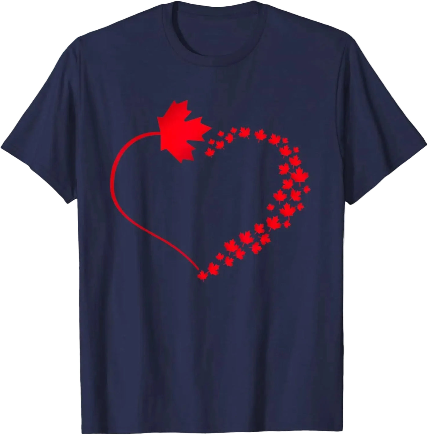 Maple Leaf Heart Canada Pride T-Shirt – Unisex Cotton Tee | OWNLUXE