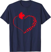 Maple Leaf Heart Canada Pride T-Shirt – Unisex Cotton Tee | OWNLUXE
