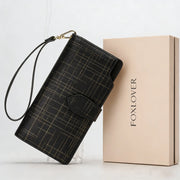 Split Leather Long Wallet | OWNLUXE